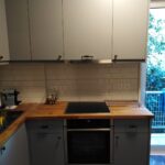 επιπλα αφοι σμαιλη κοζινα δρυς λακα με μασιφ παγκο